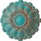 Ekena Millwork Durham Ceiling Medallion (Fits Canopies up to 4 1/4"), 31"OD x 1 1/2"P, Copper Green Patina CM31DUCGS - alternate 1
